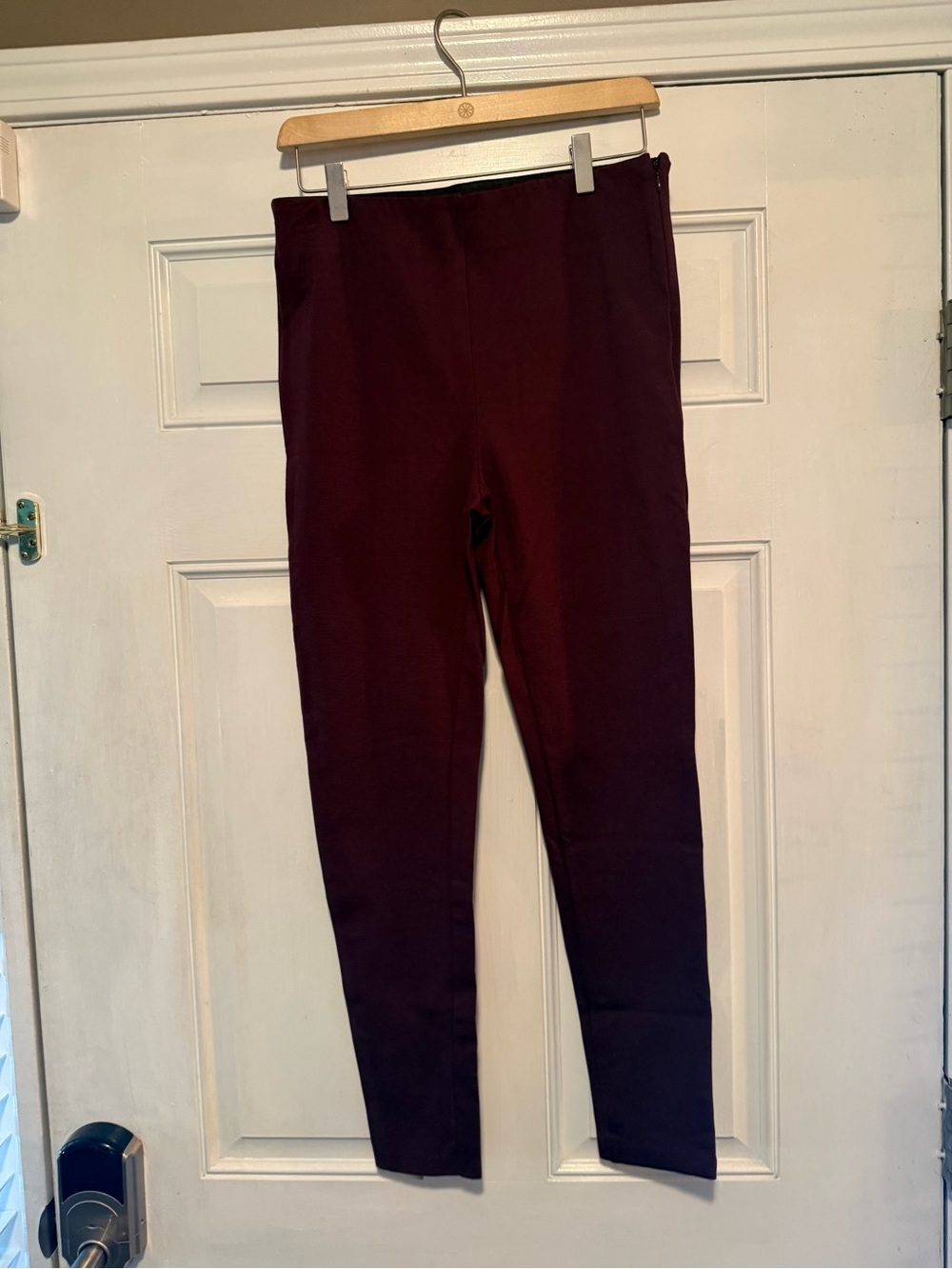 Ann Taylor Wine Stretch Leggings